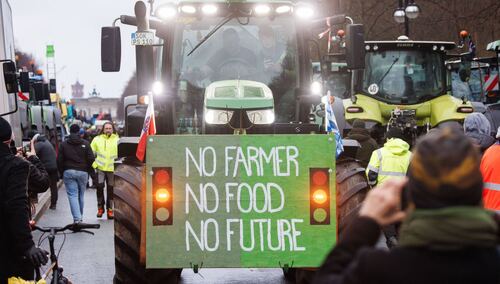 15 stycznia 2024 r. Protest niemieckich rolników w Berlinie