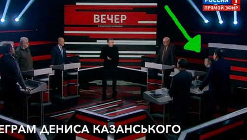 Jeden z "ekspertów" mdleje w programie u Sołowjowa