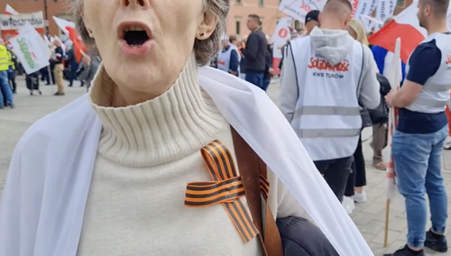 Pierwsze prowokacje podczas demonstracji "Solidarności" 