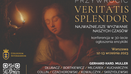 Konferencja "Przywrócić Veritatis Splendor". Plakat