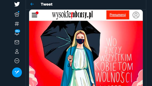 Red. Memches o grafice WO: "Zło osobowe objawia się pod pozorami dobra. Jednym nich jest wolność kobiety..."