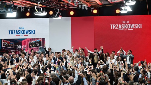 Wieczór wyborczy sztabu Rafała Trzaskowskiego