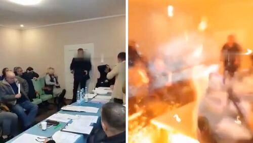 Ukraiński radny odpalił granaty podczas sesji rady wiejskiej. Są ofiary