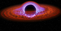 Czarna dziura. Ilustracja poglądowa
