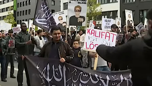 Demonstracja "Muslim Interactiv" w Hamburgu