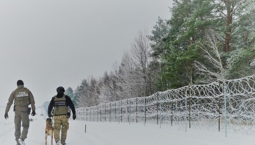 Patrol przy granicy polsko-białoruskiej