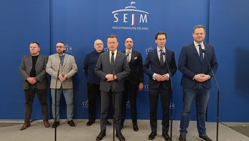 Konferencja prasowa w sprawie sytuacji w Poczcie Polskiej, Sejm RP, 21.02.2025