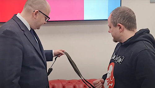 Poseł Dariusz Matecki i Cezary Krysztopa