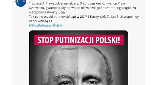 grafika EPL "Stop putinizacji Polski"