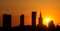 Warszawa. Wschód słońca