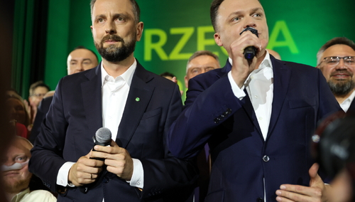 Liderzy Trzeciej Drogi - Władysław Kosiniak-Kamysz i Szymon Hołownia