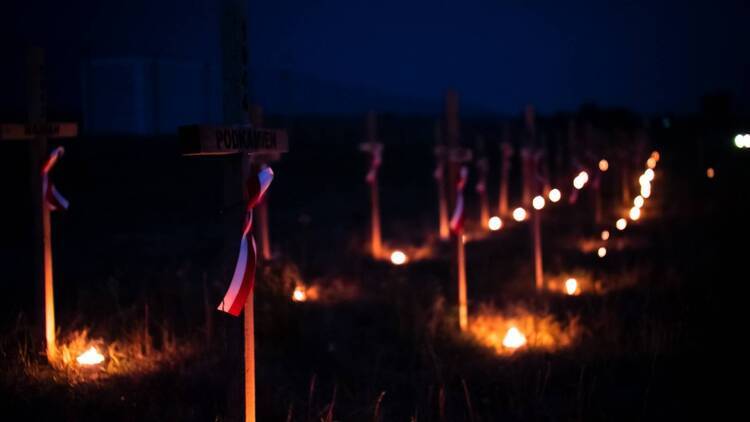 Krzyże Wołyńskie przy granicy z Ukrainą