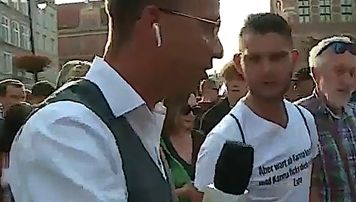 [VIDEO] "Pan za Tuskiem?". Reporter Onetu zadawał pytania na wiecu w Gdańsku. Takiej odpowiedzi się nie spodziewał