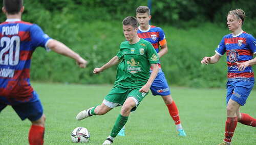 Zawodnicy Pogoni Lwów podczas jednego ze spotkań z FC Karpaty Lwów