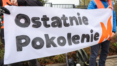 Konferencja aktywistów Ostatniego Pokolenia