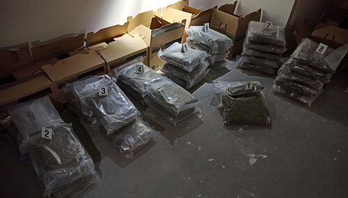 Śląsk: Potężne uderzenie w gang pseudokibiców. Zatrzymano 80kg narkotyków warte miliony złotych