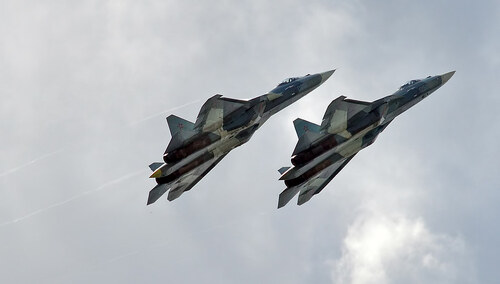Rosyjskie myśliwce SU-57