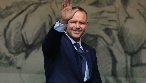 Prezydent Karol Nawrocki w Wieluniu