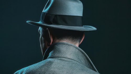 Mężczyzna w kapeluszu. Ilustracja poglądowa