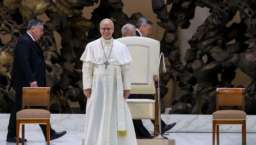 Leon XIV w Auli Pawła VI