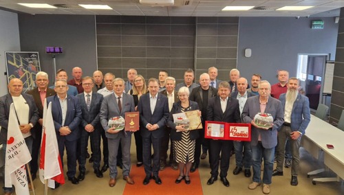 Zebranie sprawozdawcze z udziałem przewodniczącego Komisji Krajowej NSZZ „Solidarność” Piotra Dudy