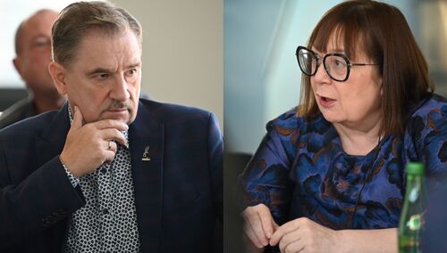 Piotr Duda i Esther Lynch