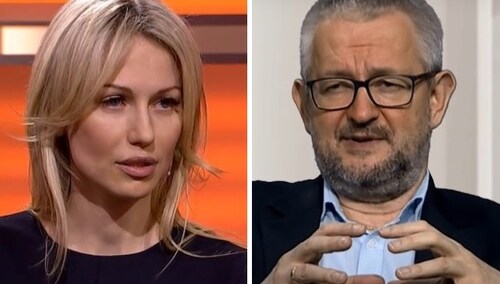 Magdalena Ogórek i Rafał Ziemkiewicz
