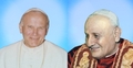 Od lewej: Jan Paweł II, Jan XXIII