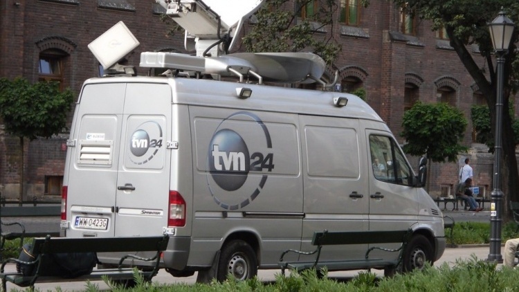 Samochód stacji TVN24, zdjęcie ilustracyjne / Flickr.com/Piotr Drabik/(CC BY 2.0)