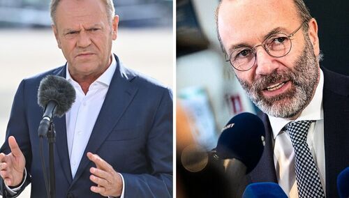 Donald Tusk i Manfred Weber