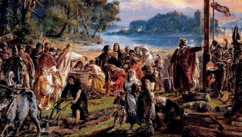 "Zaprowadzenie chrześcijaństwa" Jana Matejki