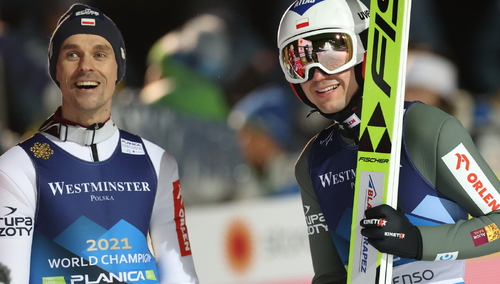 Piotr Żyła i Kamil Stoch 