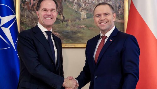 Mark Rutte i Karol Nawrocki