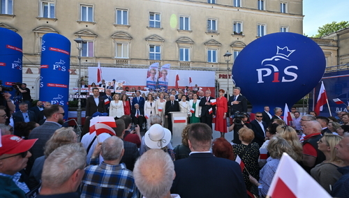 Kielce. Inauguracja kampanii Prawa i Sprawiedliwości w wyborach do PE
