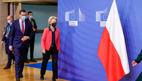 Mateusz Morawiecki i Ursula von der Leyen