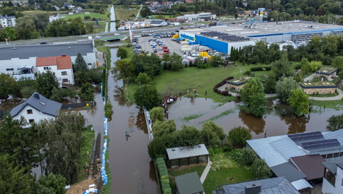 Skutki nawałnicy w Zamościu
