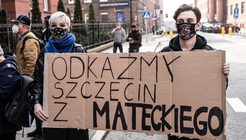 "Odkaźmy Szczecin z Mateckiego" na ulicach Szczecina