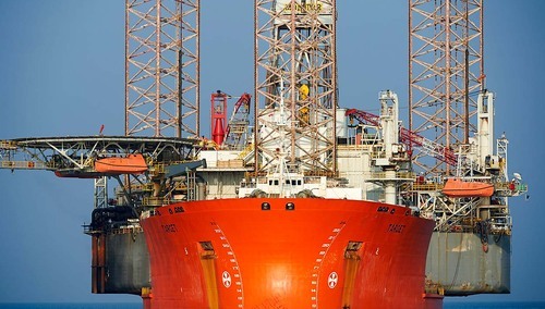 Platforma wiertnicza na Bałtyku