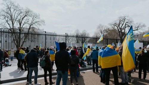 Ukraińcy, demonstracja, zdjęcie podglądowe