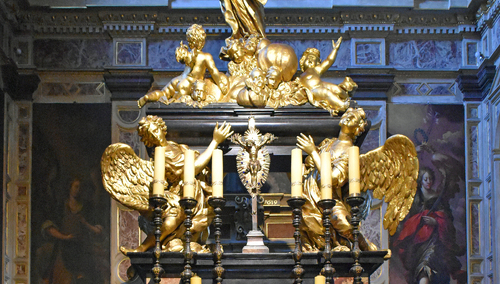 Kaplica z grobowcem św. Jacka Odrowąża w bazylice Świętej Trójcy w Krakowie