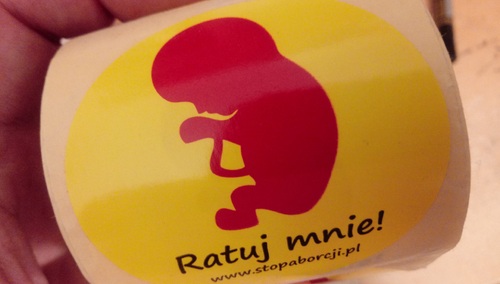 naklejka StopAborcji.pl "Ratuj mnie"