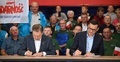 Podpisanie porozumienia Rząd-Solidarność