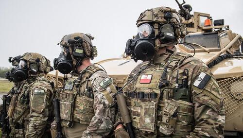 Żołnierze polskiej jednostki specjalnej "Agat"