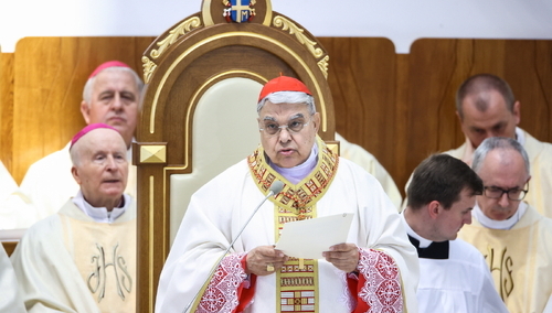 kard. Marcello Semeraro w czasie beatyfikacji