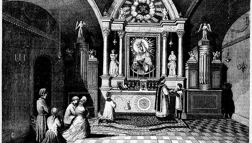 Msza Trydencka w Kaplicy Ostrobramskiej w Wilnie. 1864 r.