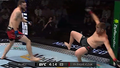 Michał Oleksiejczuk. Nokaut na gali UFC w Las Vegas