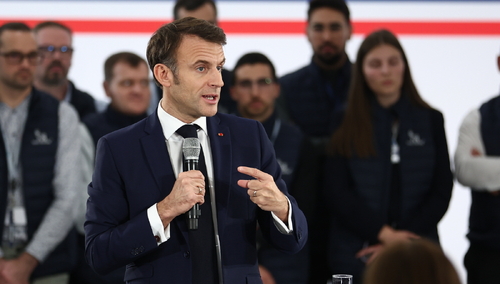 Prezydent Francji Emmanuel Macron
