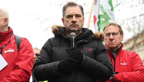 Przewodniczący Solidarności Piotr Duda
