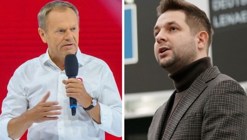 Donald Tusk i Patryk Jaki