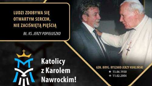 ge. bryg. Ryszard Kukliński oraz Jan Paweł II